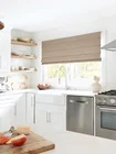 Roman Shades in Kitchen