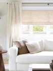 Roman Shades in Living Room