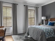 Aluminum Blinds in Bedroom