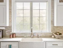 Aluminum Blinds in Kitchen