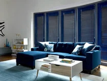 Aluminum Blinds in Living Room