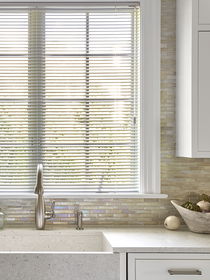 Aluminum Mini Blinds For Bright Kitchen