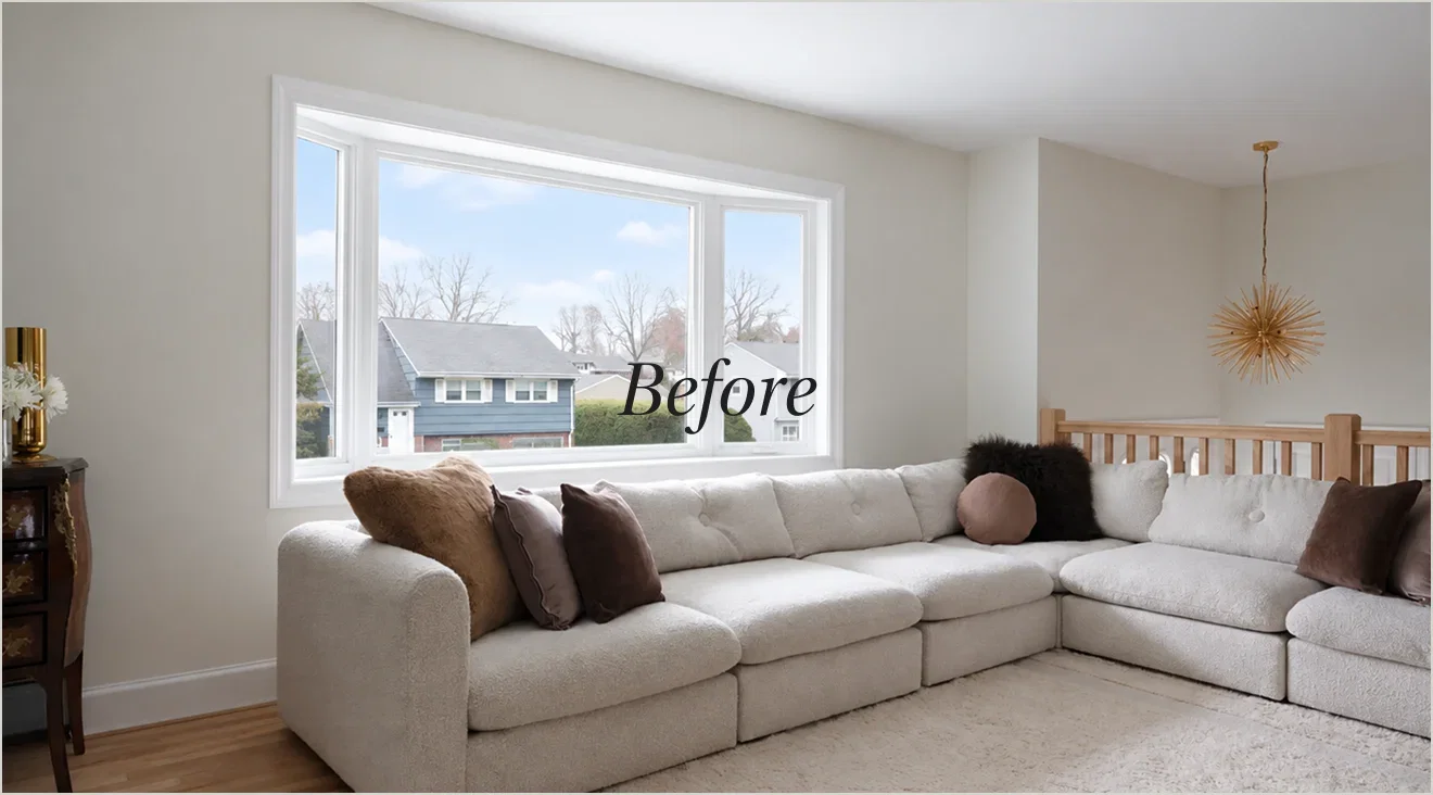Before window treatment