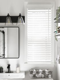 White Color Faux Wood Blinds