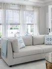 Faux Wood Blinds in Living Room