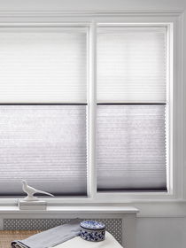 White Honeycomb Shades for a Room