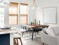 Wood Blinds in Dining Room