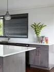 Wood Blinds in Kitchen