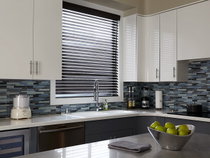 Wood Blinds in over Sink