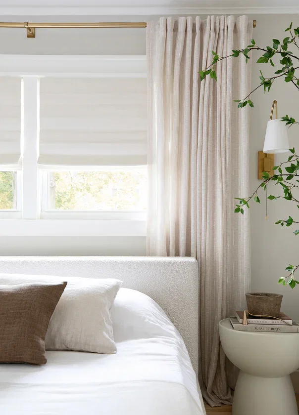4. Layered: Shade + Drapery 