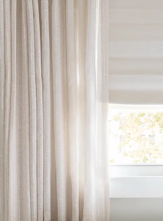 Motorized drapery sheer Motorized drapery sheer