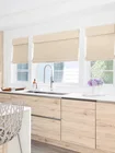 Woven Wood Shades in Kitchen