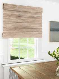 Woven Wood Shades on a Small Window